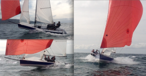 A few different angles of a 21ft Viper 640 sailing in Redondo Beach. Courtesy of Jake Sorosky. 