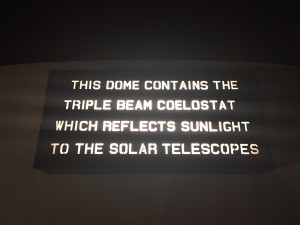 One of the Various Signs Around the Observatory 