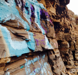 The art that traveled along the cliffs