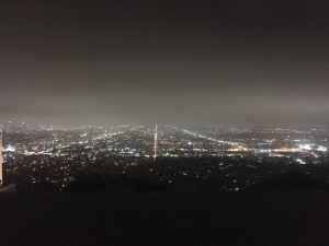 View of Nighttime L.A. from the Griffith Observatory 